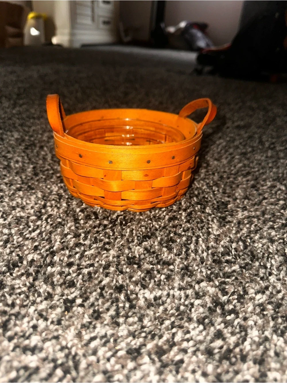 Longaberger Small Circle Basket with Handles